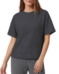 G4Free Soft Waffle Knit Crewneck Tee Breathable Loose Fit