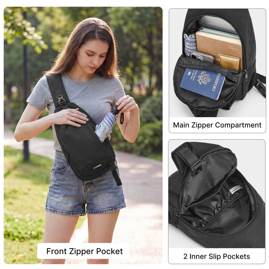 G4Free Stylish RFID Anti-Theft Chest Bag