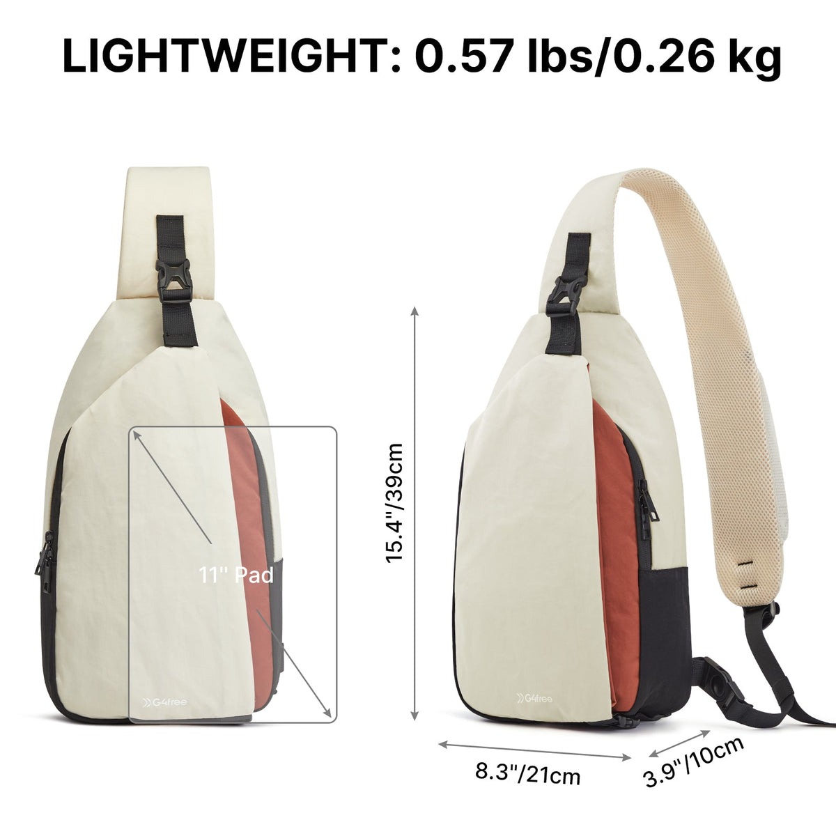 G4Free Stylish RFID Anti-Theft Chest Bag