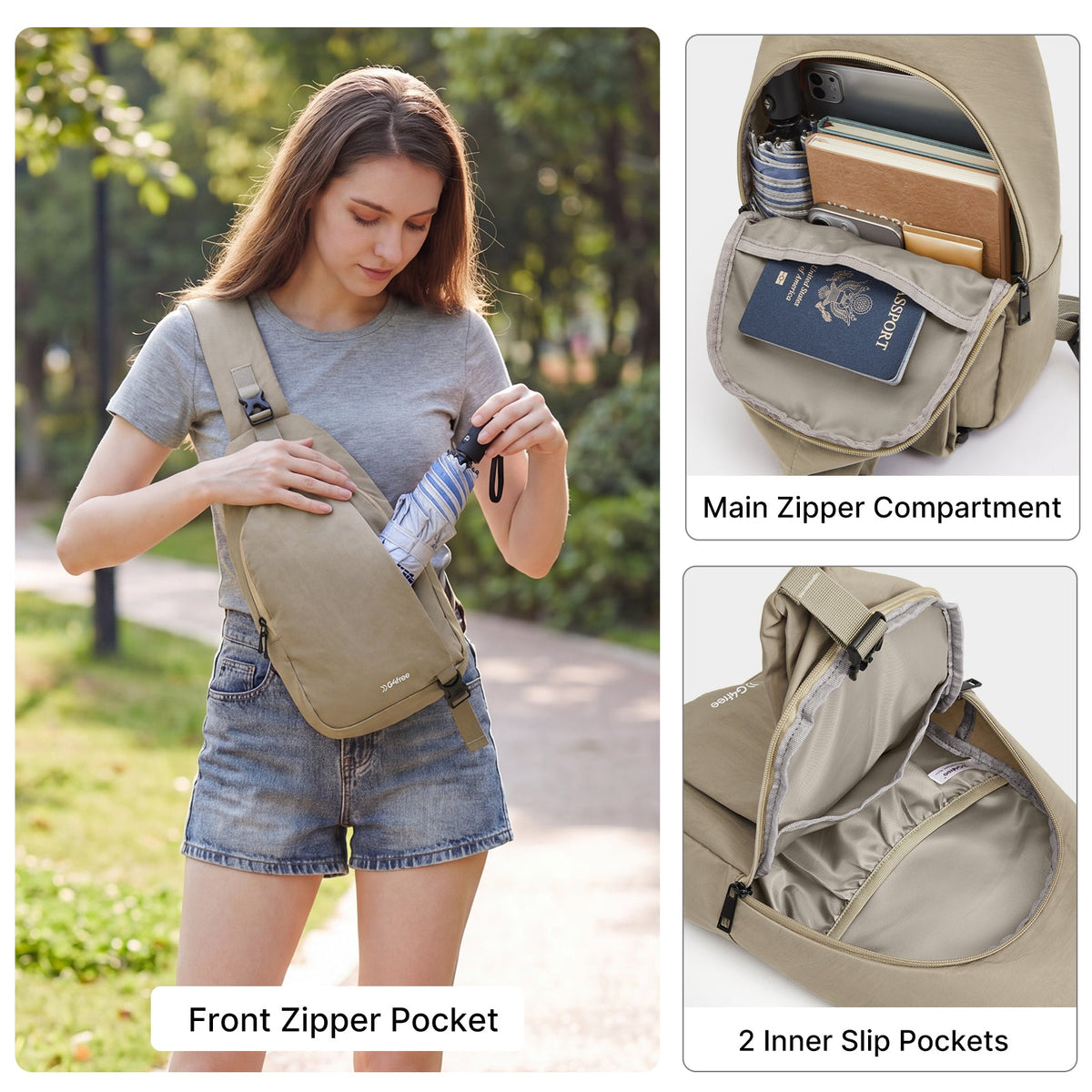 G4Free Stylish RFID Anti-Theft Chest Bag