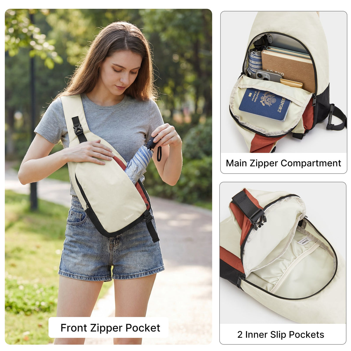 G4Free Stylish RFID Anti-Theft Chest Bag
