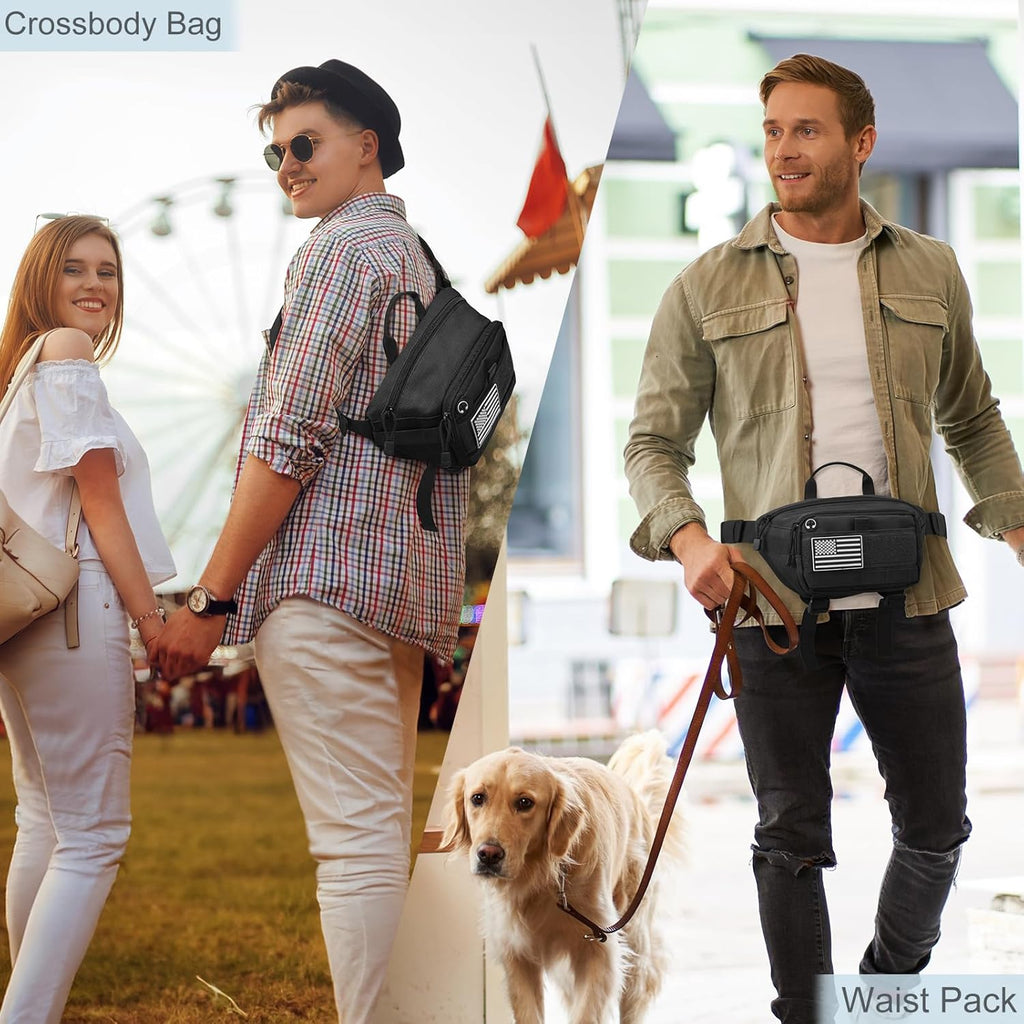 G4Free Tactical Fanny Pack, Fashion Crossbody Bag Waist Packs