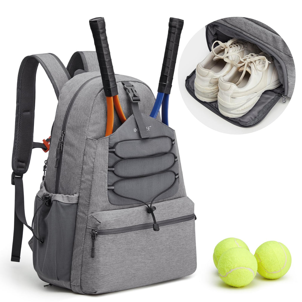 G4Free Tennis Backpack Holds 4 Rackets with Shoe Compartment
