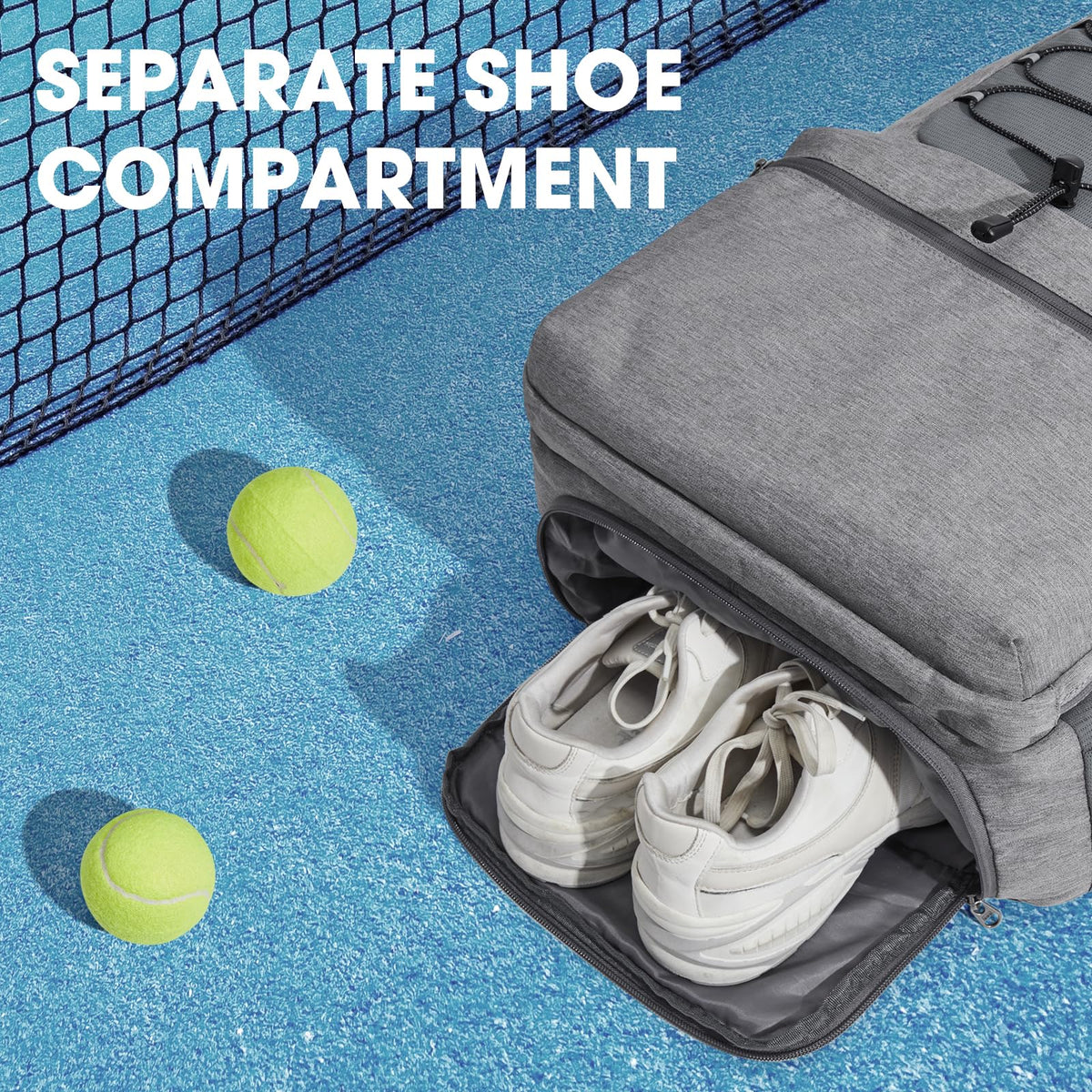 G4Free Tennis Backpack Holds 4 Rackets with Shoe Compartment