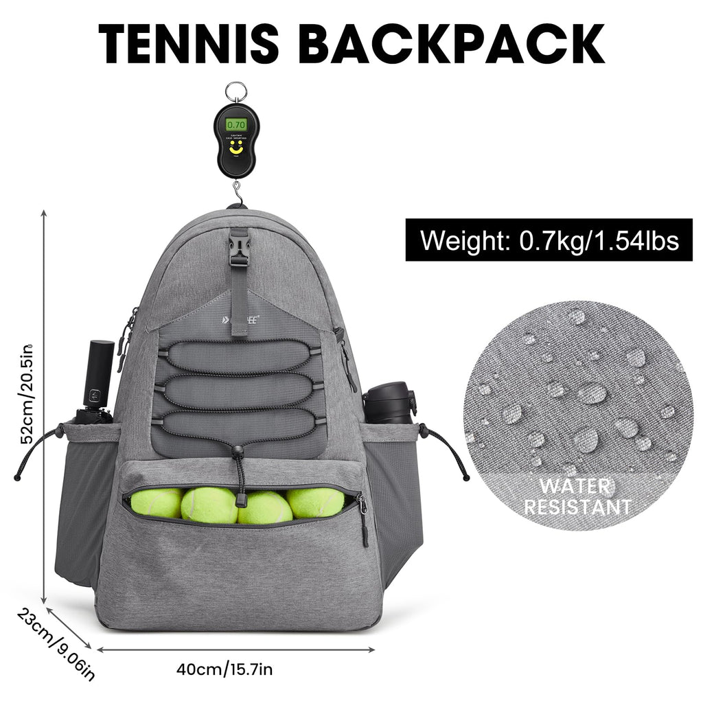 G4Free Tennis Backpack Holds 4 Rackets with Shoe Compartment