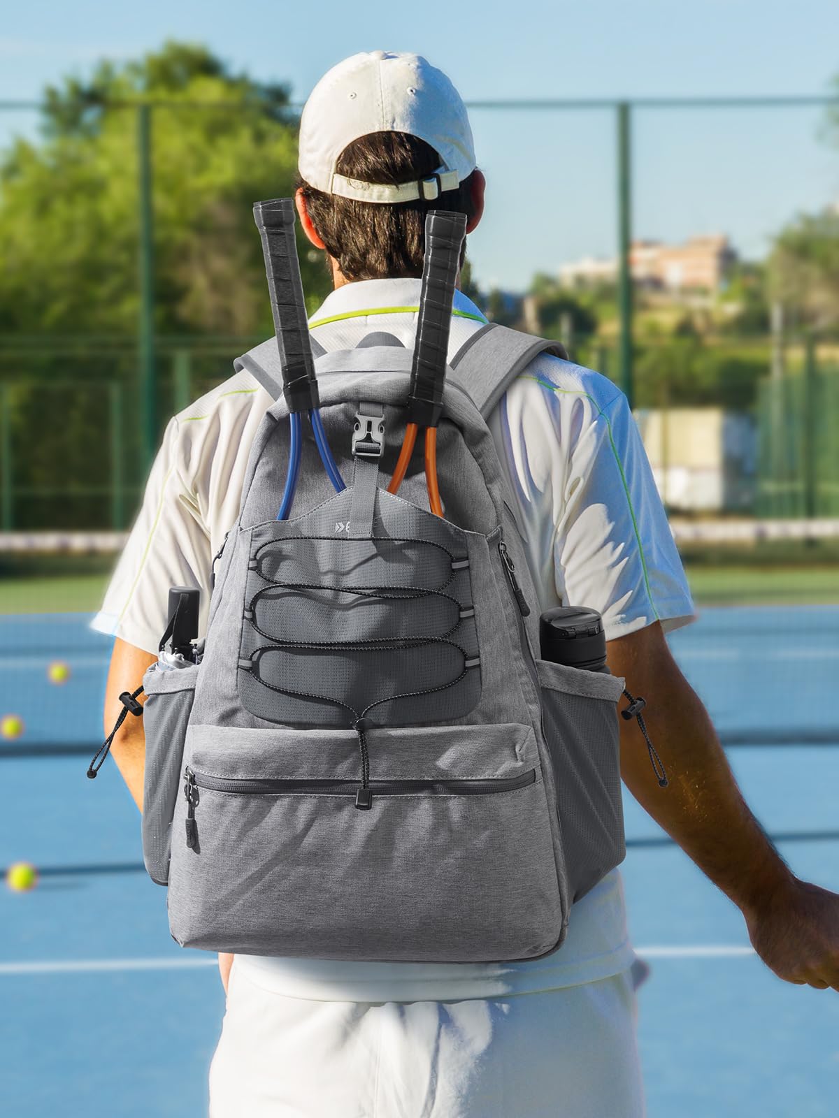 G4Free Tennis Backpack Holds 4 Rackets with Shoe Compartment