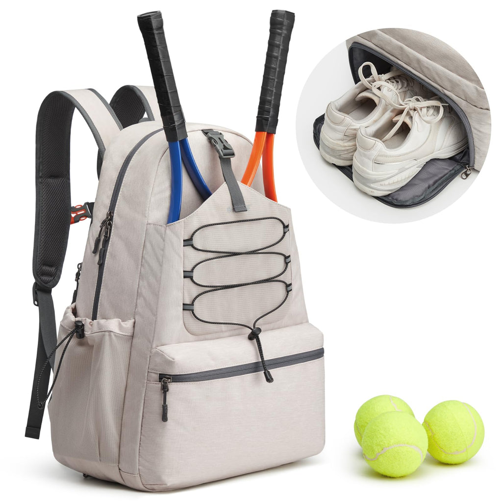 G4Free Tennis Backpack Holds 4 Rackets with Shoe Compartment