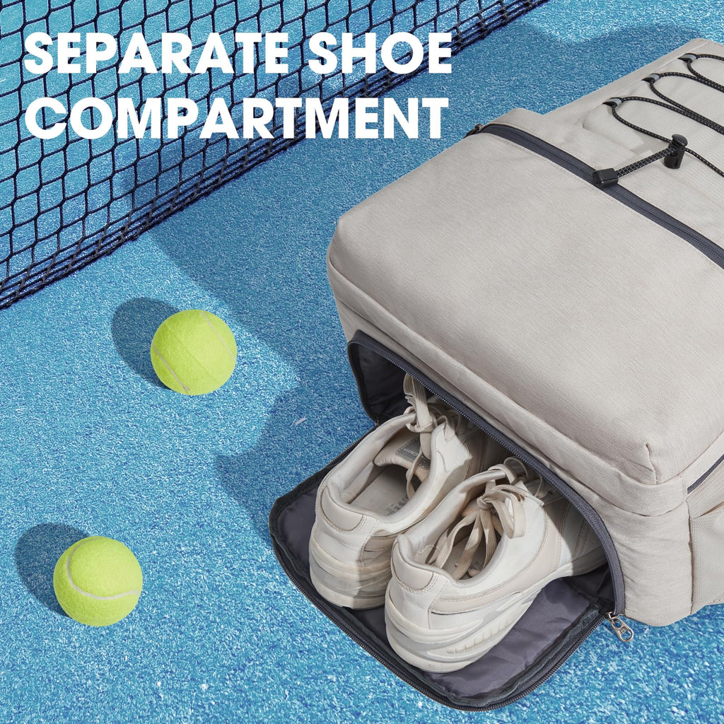 G4Free Tennis Backpack Holds 4 Rackets with Shoe Compartment
