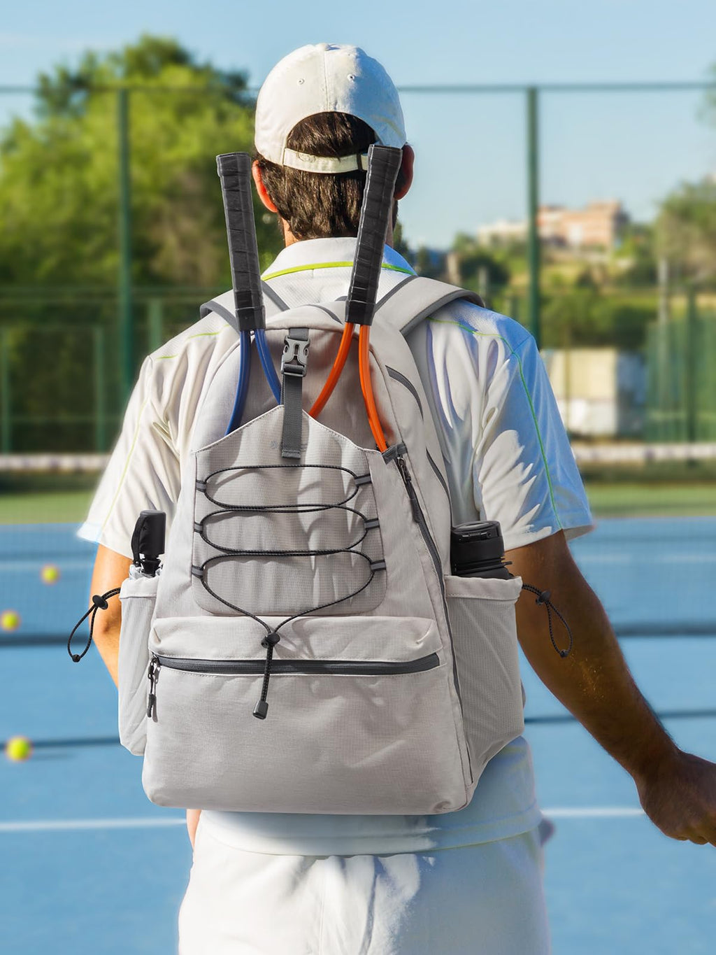 G4Free Tennis Backpack Holds 4 Rackets with Shoe Compartment