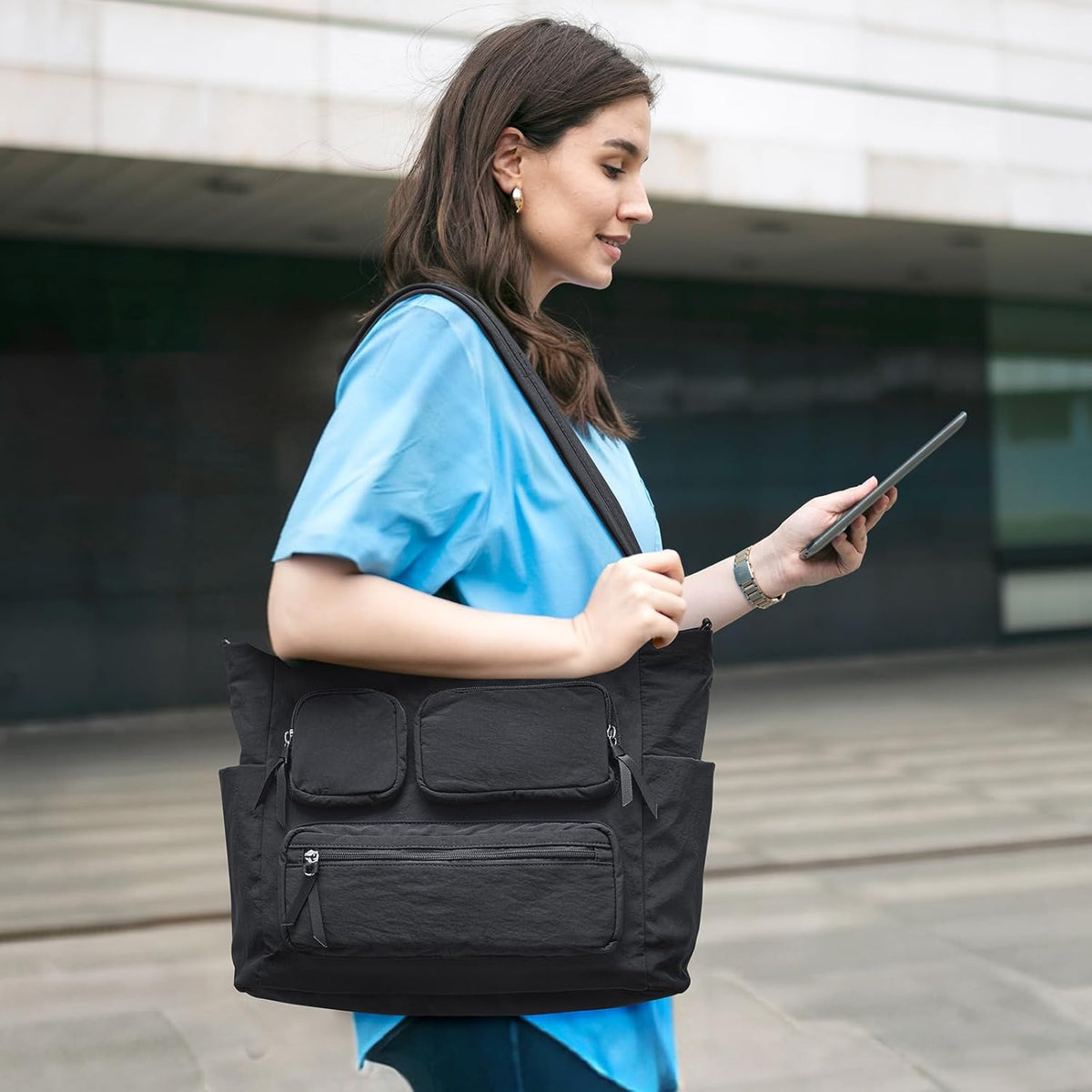 G4Free Tote Bag, Lightweight Work Bag with 15" Laptop Pocket
