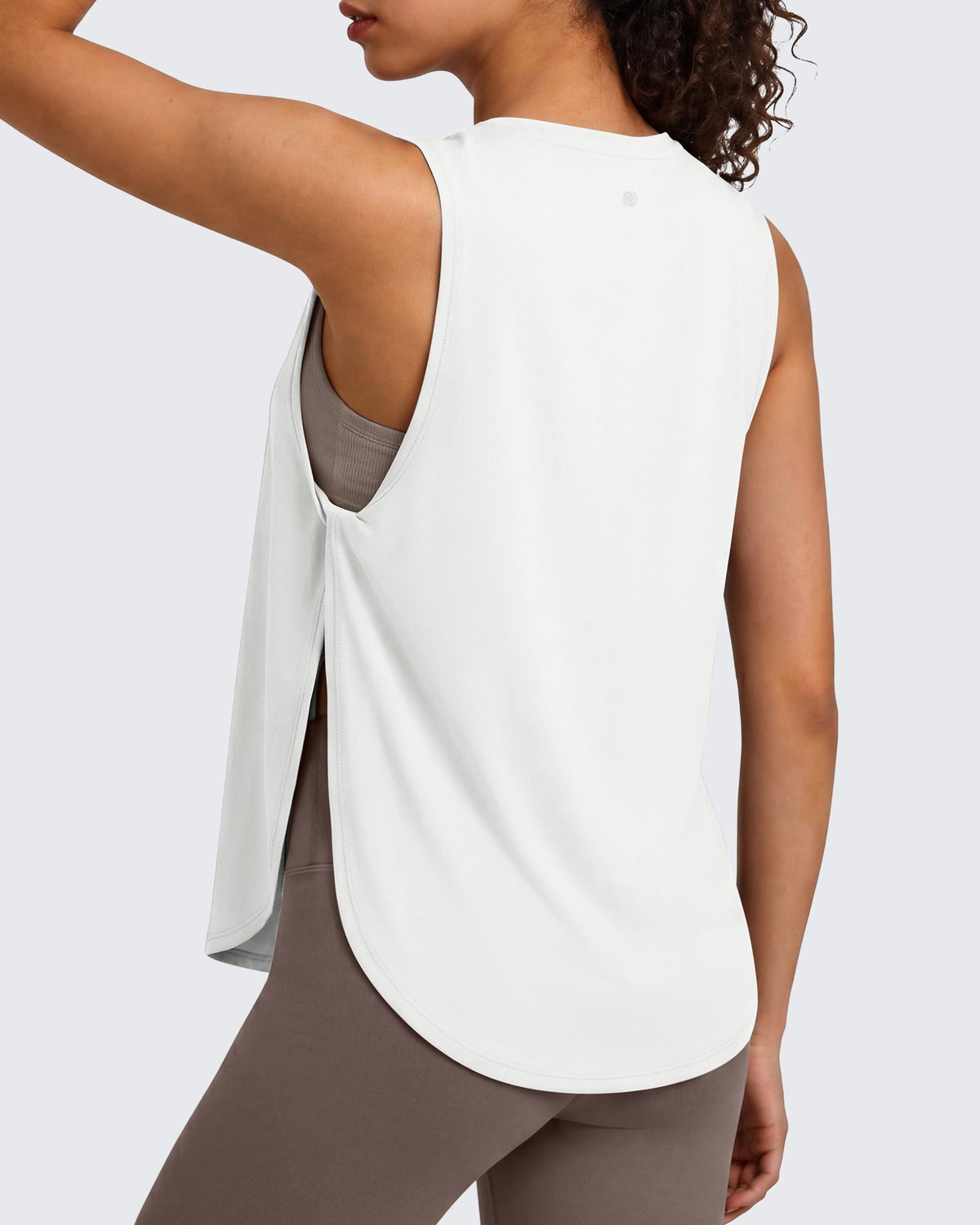 G4Free UPF 50+ High Neck Loose Fit Side Slit Muscle Tank