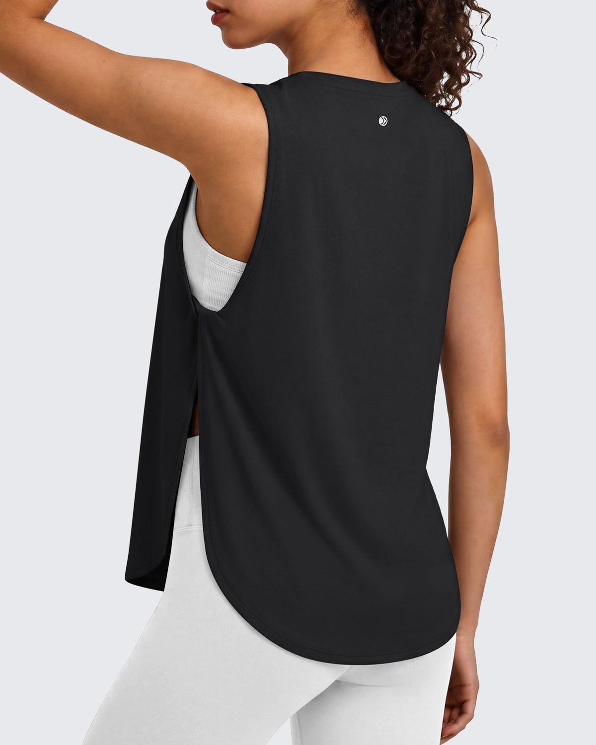 G4Free UPF 50+ High Neck Loose Fit Side Slit Muscle Tank