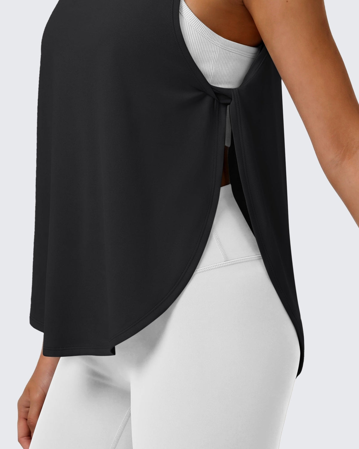 G4Free UPF 50+ High Neck Loose Fit Side Slit Muscle Tank