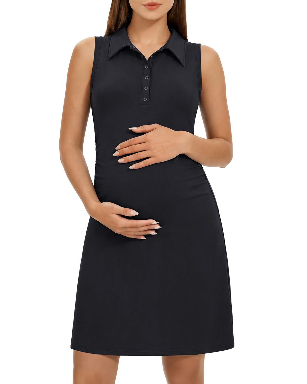 G4Free UPF 50+ Maternity Tennis Dress – Button Front