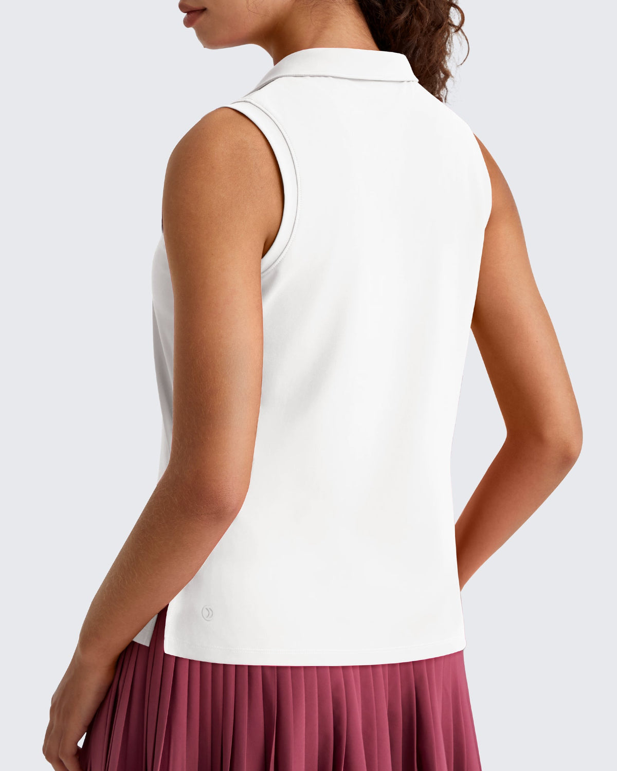 G4Free UPF 50+ Sleeveless Golf Polo with Side Slit – Quick Dry