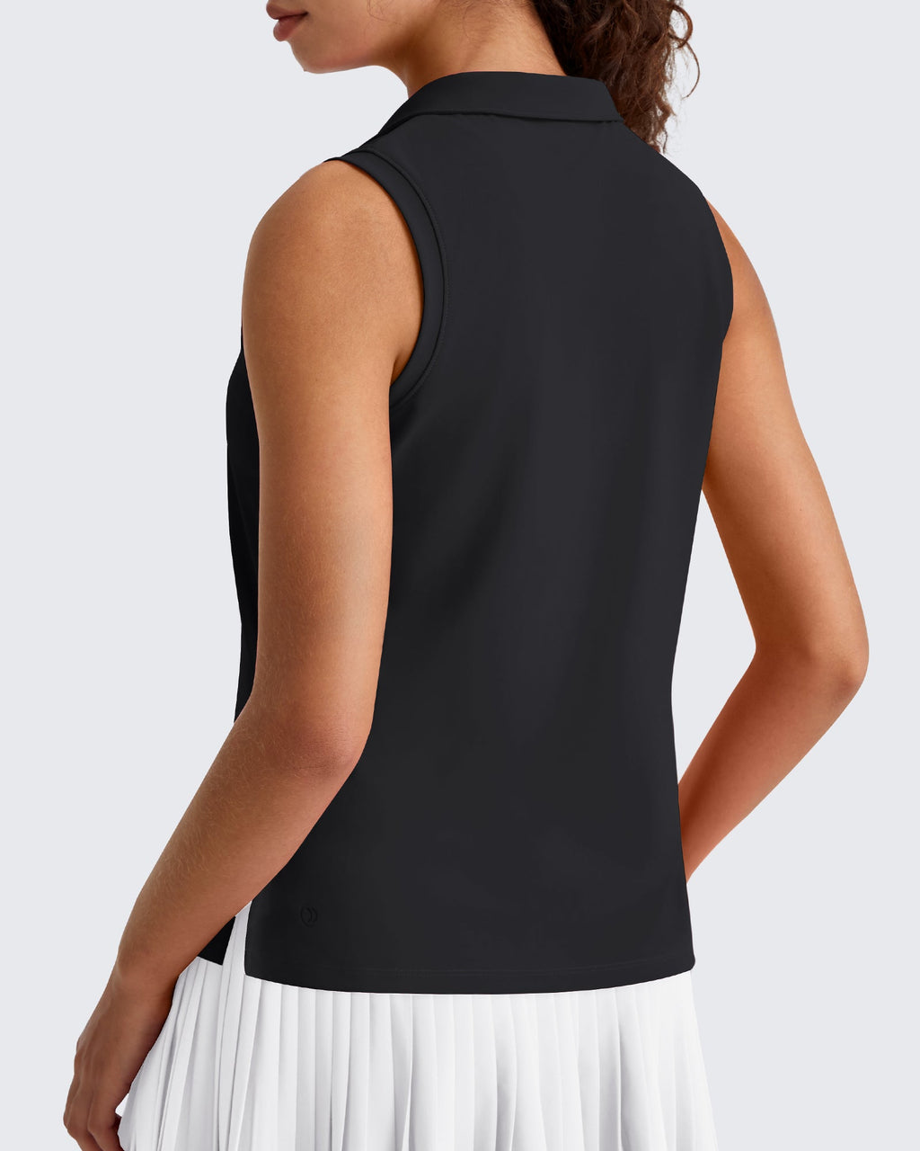 G4Free UPF 50+ Sleeveless Golf Polo with Side Slit – Quick Dry