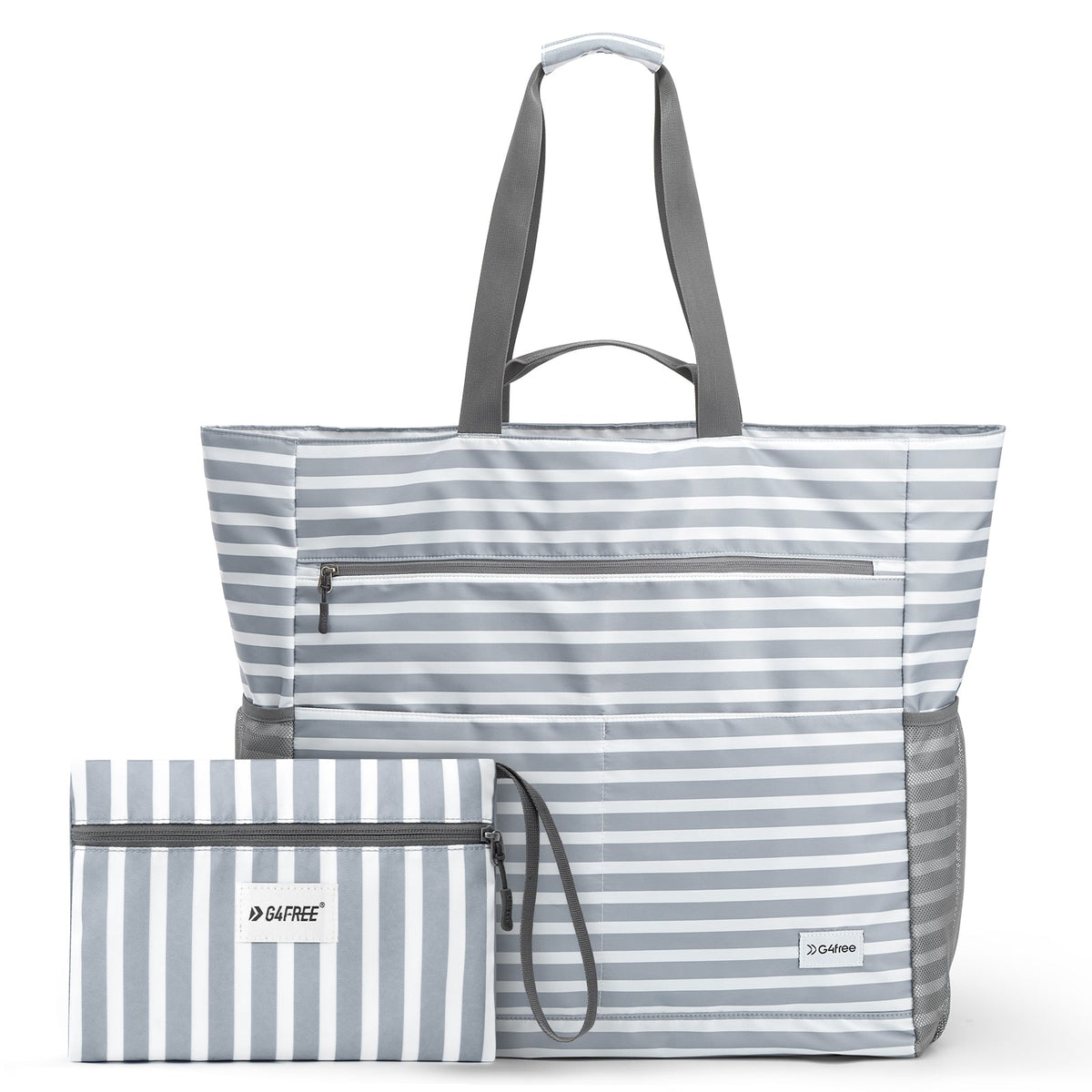 G4Free Waterproof Sandproof Beach Tote Bag for Women Large Capacity Foldable