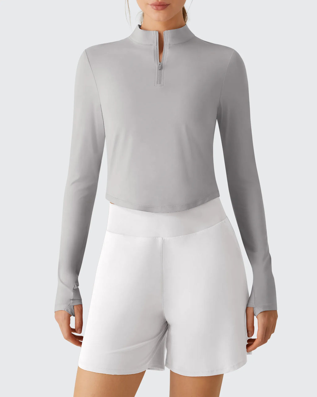 Lightbreeze UPF 50+ Sun Thumbholes Quater Zip Shirts