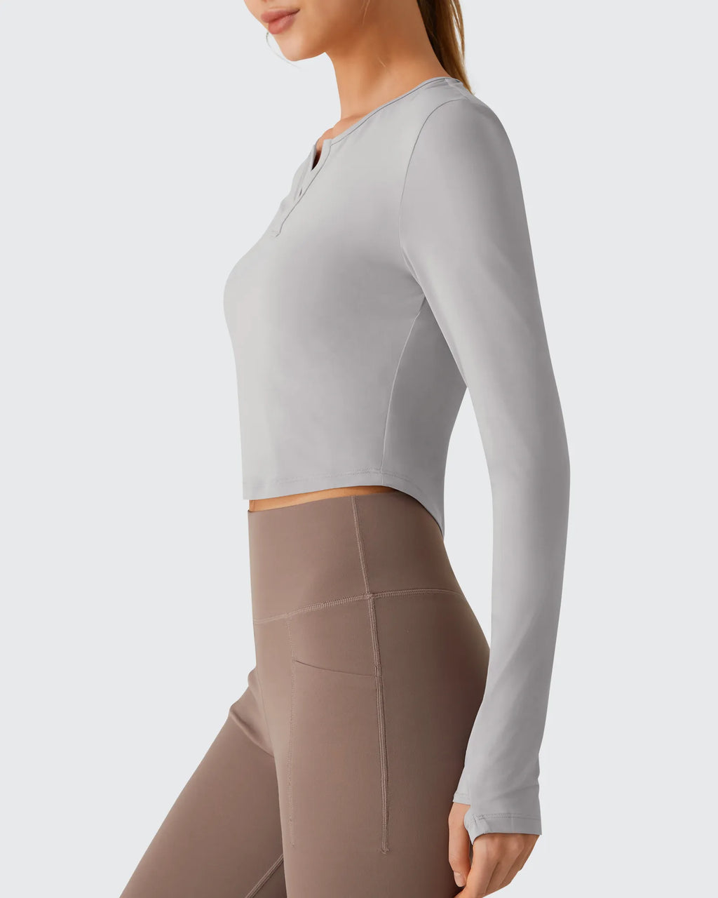 Lightbreeze V Neck UPF 50+ Thumbholes Long Sleeve
