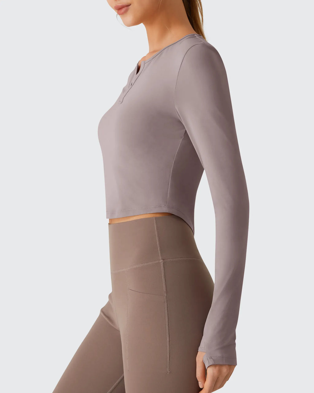 Lightbreeze V Neck UPF 50+ Thumbholes Long Sleeve