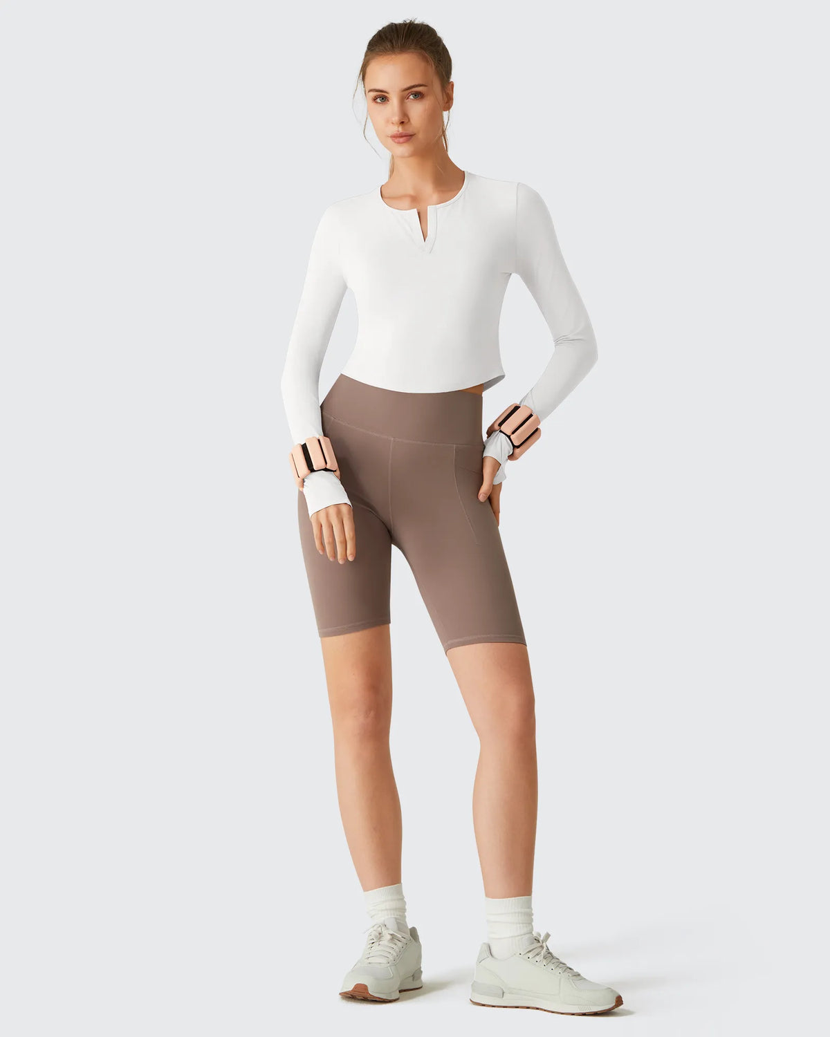 Lightbreeze V Neck UPF 50+ Thumbholes Long Sleeve