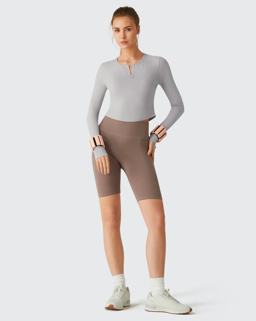 Lightbreeze V Neck UPF 50+ Thumbholes Long Sleeve