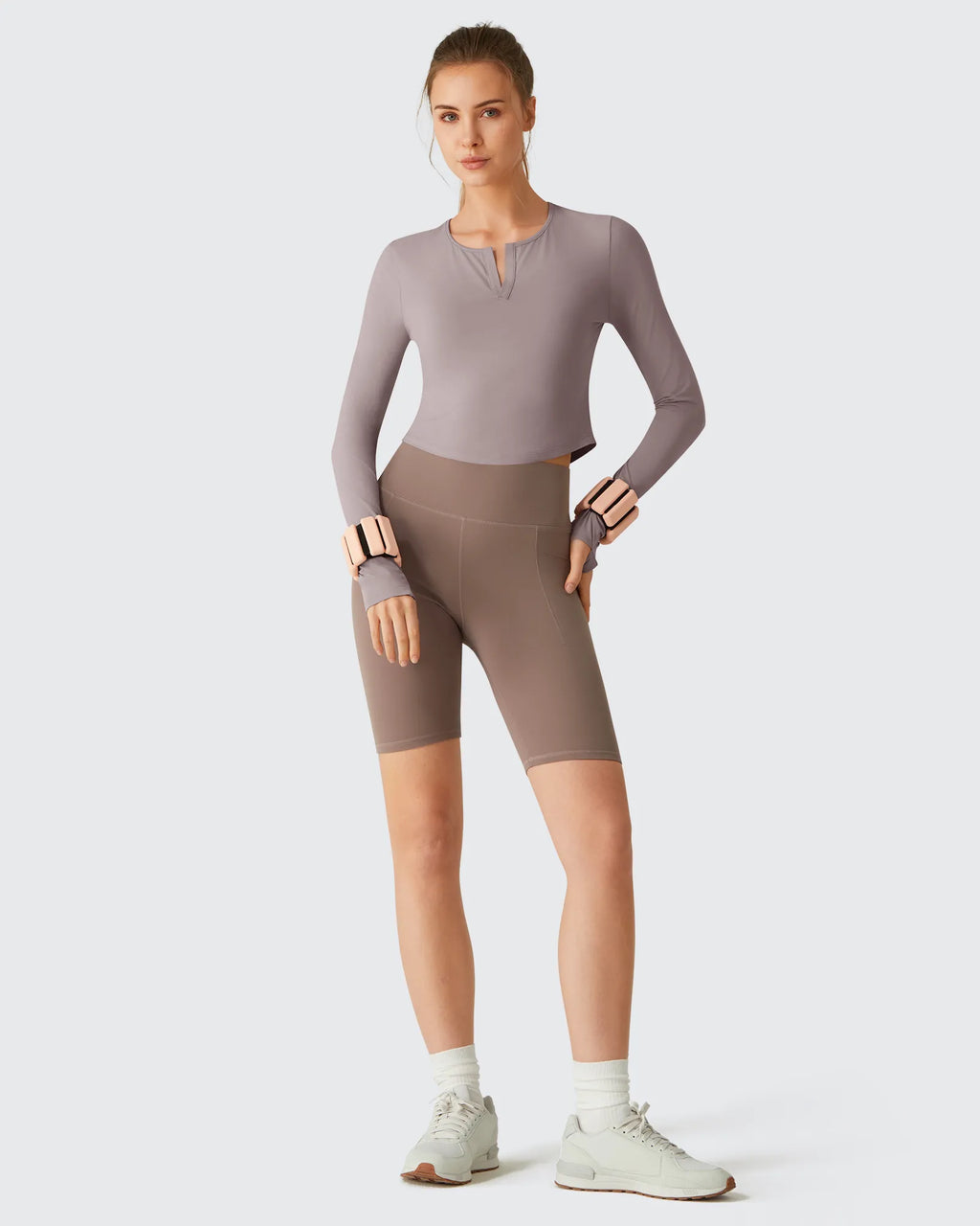 Lightbreeze V Neck UPF 50+ Thumbholes Long Sleeve