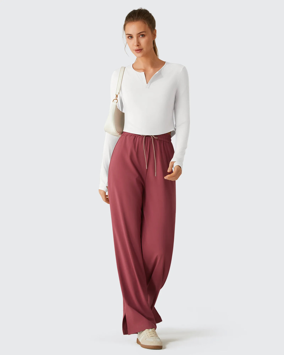 Lightbreeze V Neck UPF 50+ Thumbholes Long Sleeve