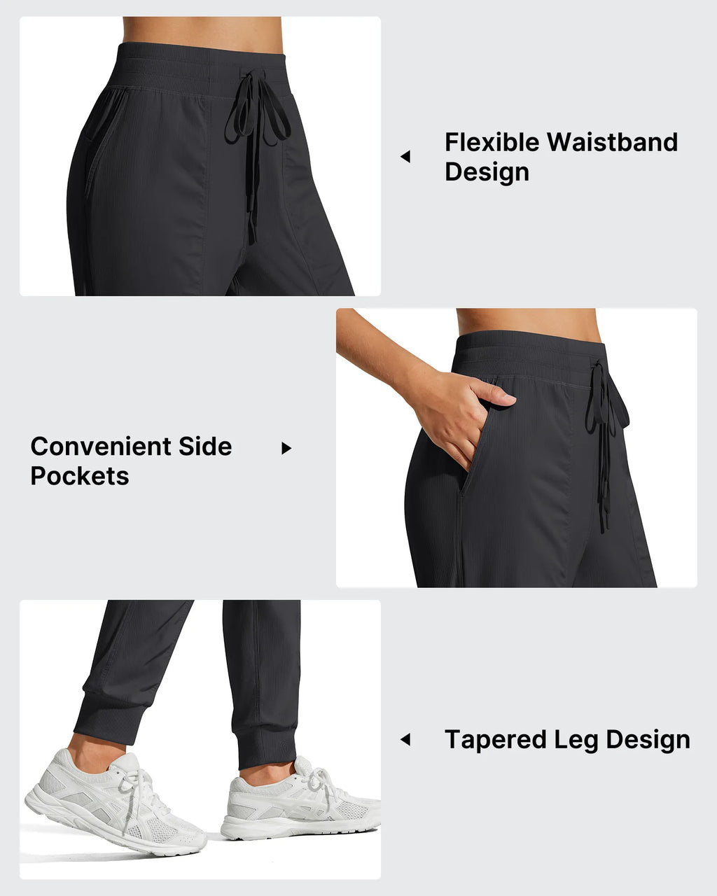 Lightweight Ankle Cuffs Drawstring Track Pants