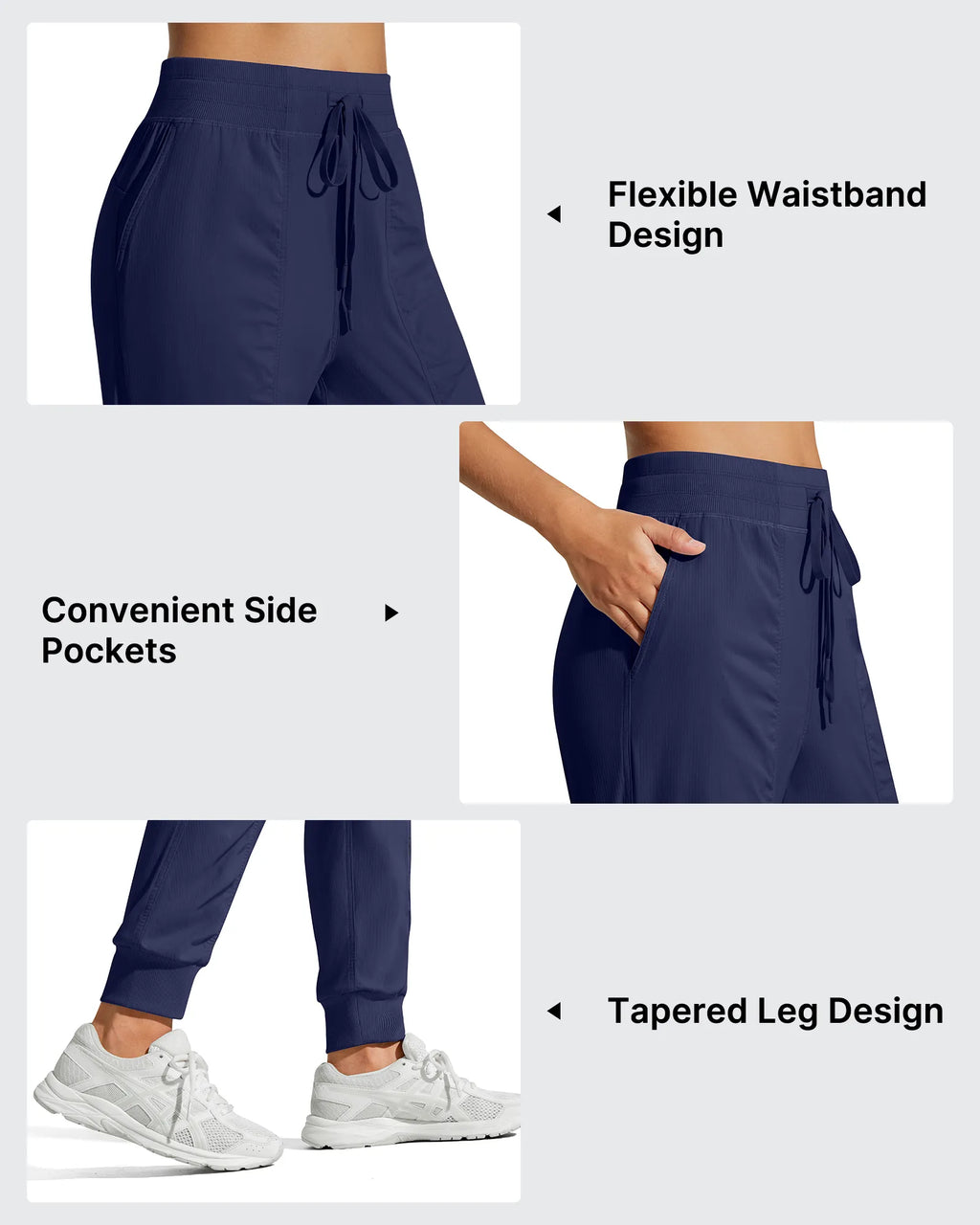 Lightweight Ankle Cuffs Drawstring Track Pants