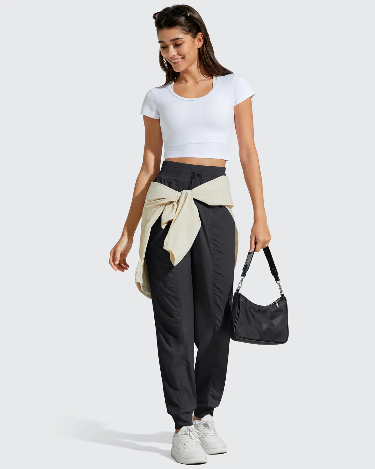 Lightweight Ankle Cuffs Drawstring Track Pants