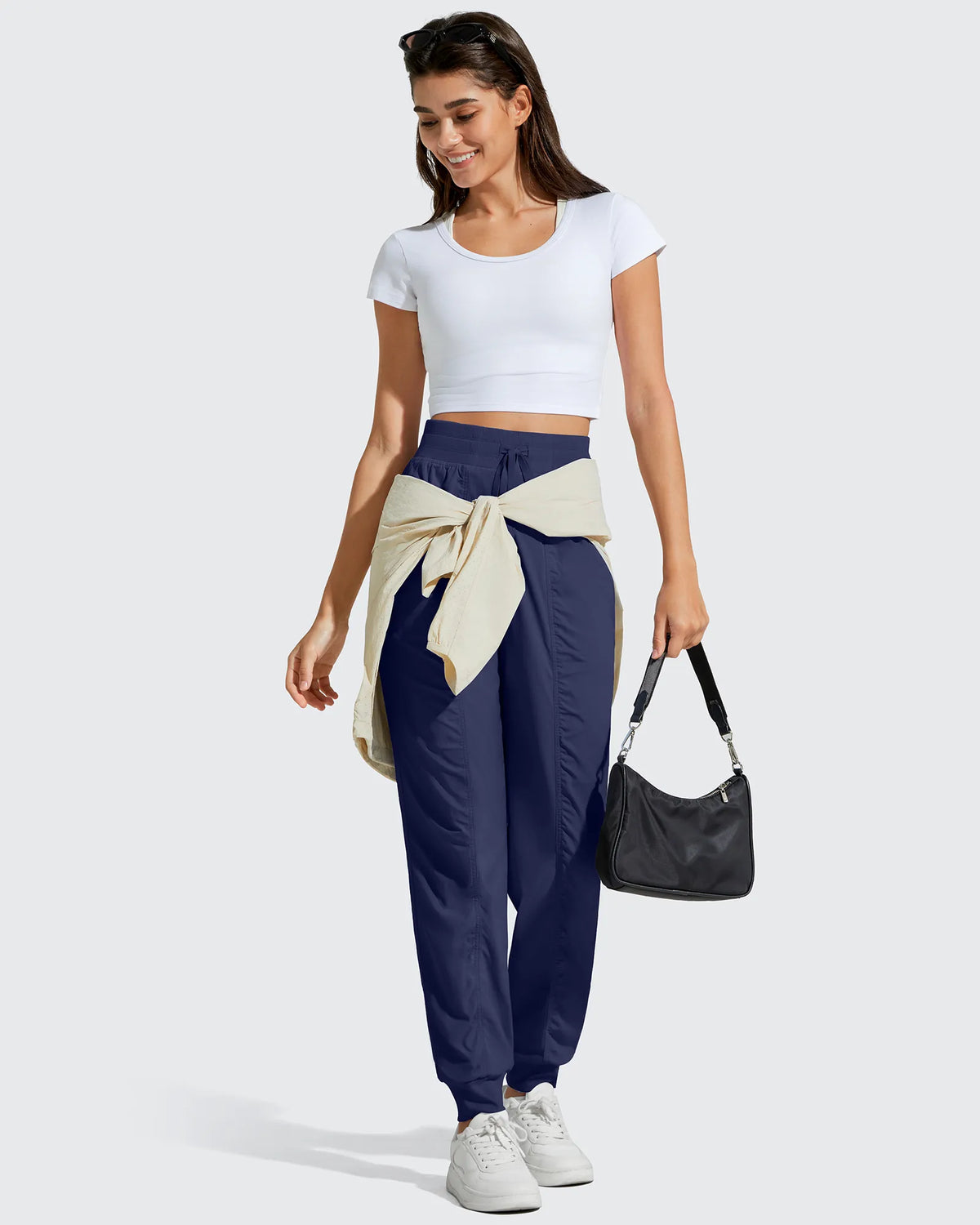 Lightweight Ankle Cuffs Drawstring Track Pants
