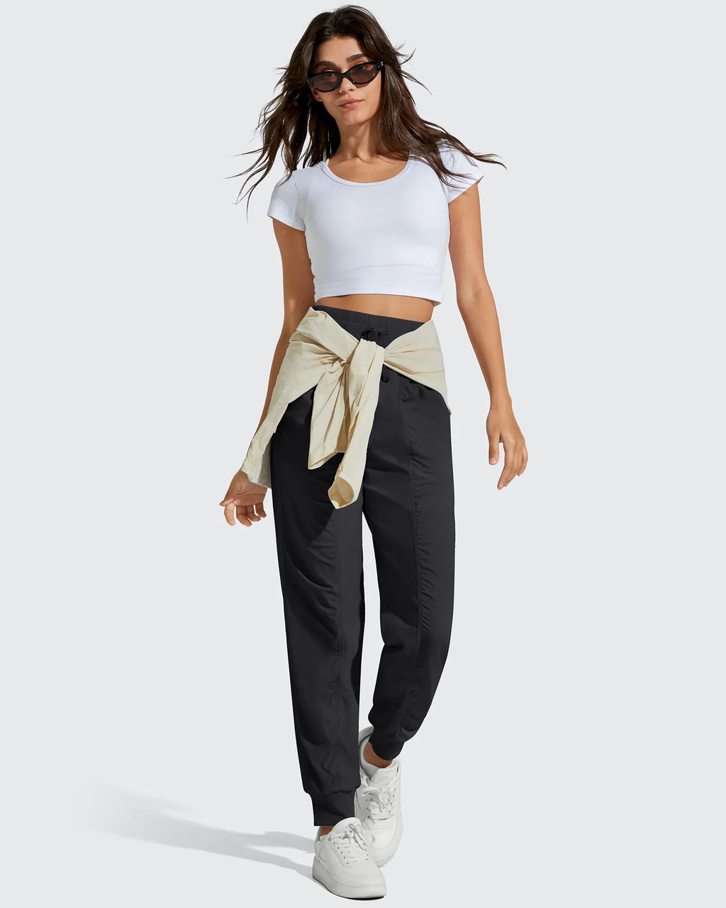 Lightweight Ankle Cuffs Drawstring Track Pants