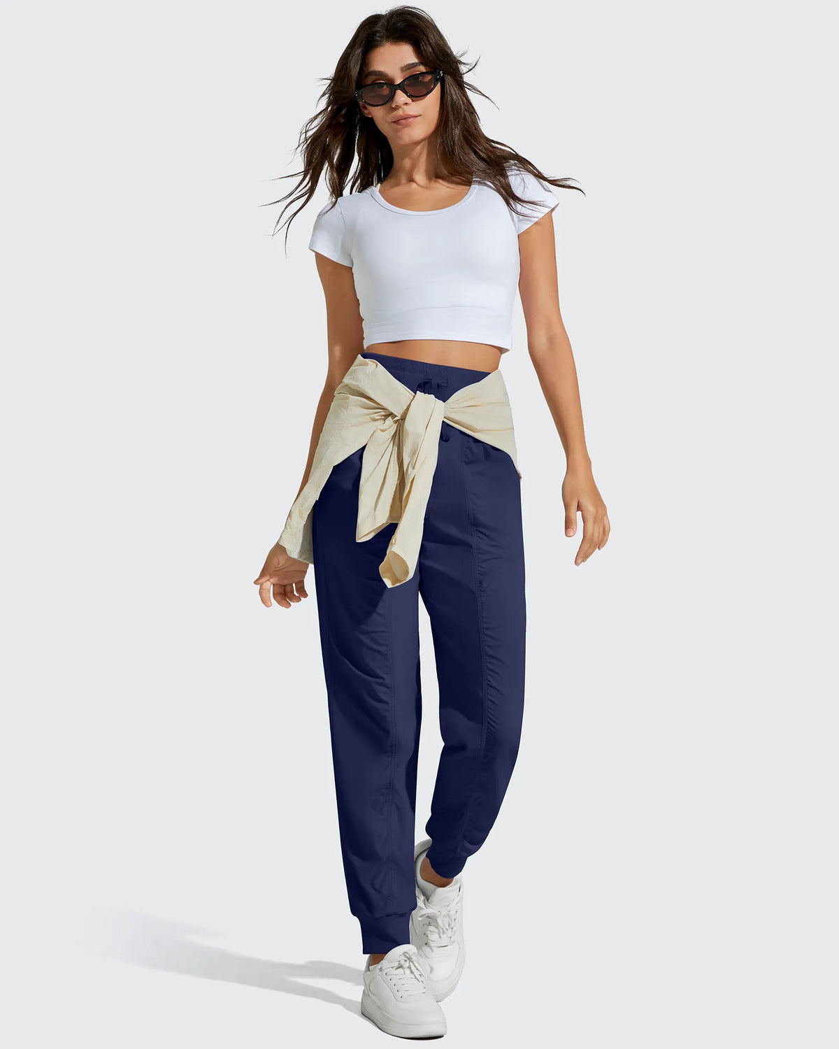 Lightweight Ankle Cuffs Drawstring Track Pants