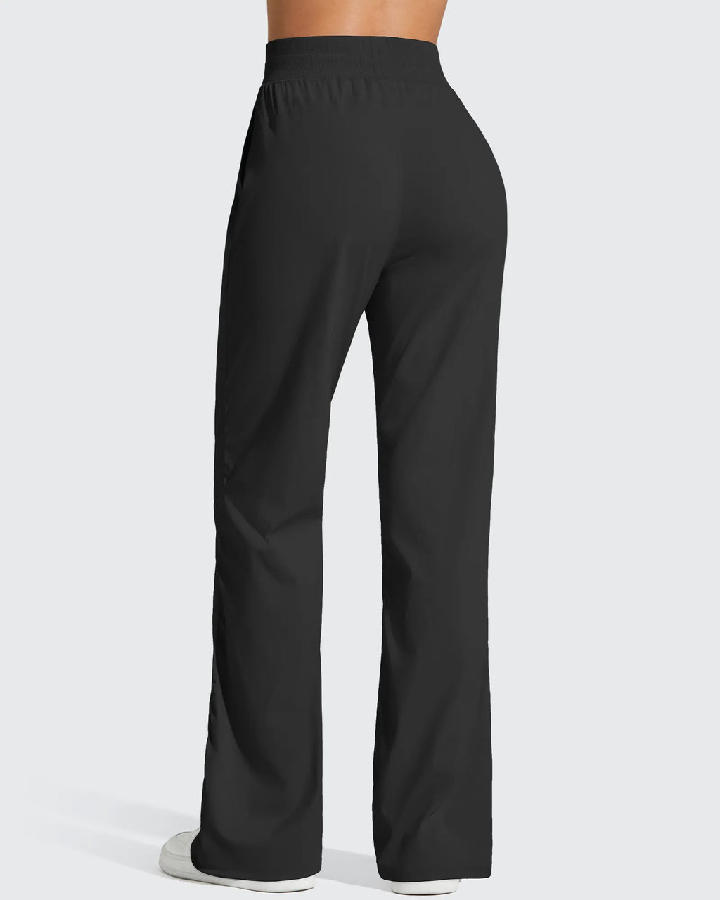 Lightweight Straight Leg Ruched Drawstring Joggers