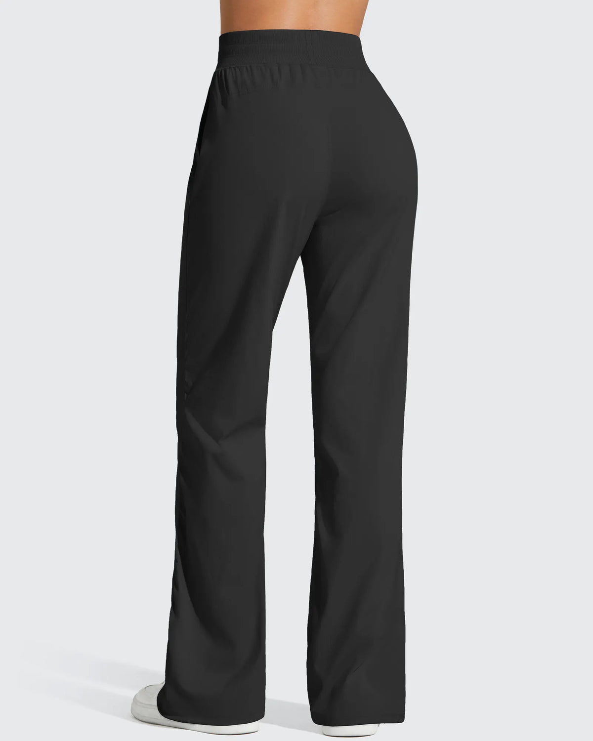 Lightweight Straight Leg Ruched Drawstring Joggers
