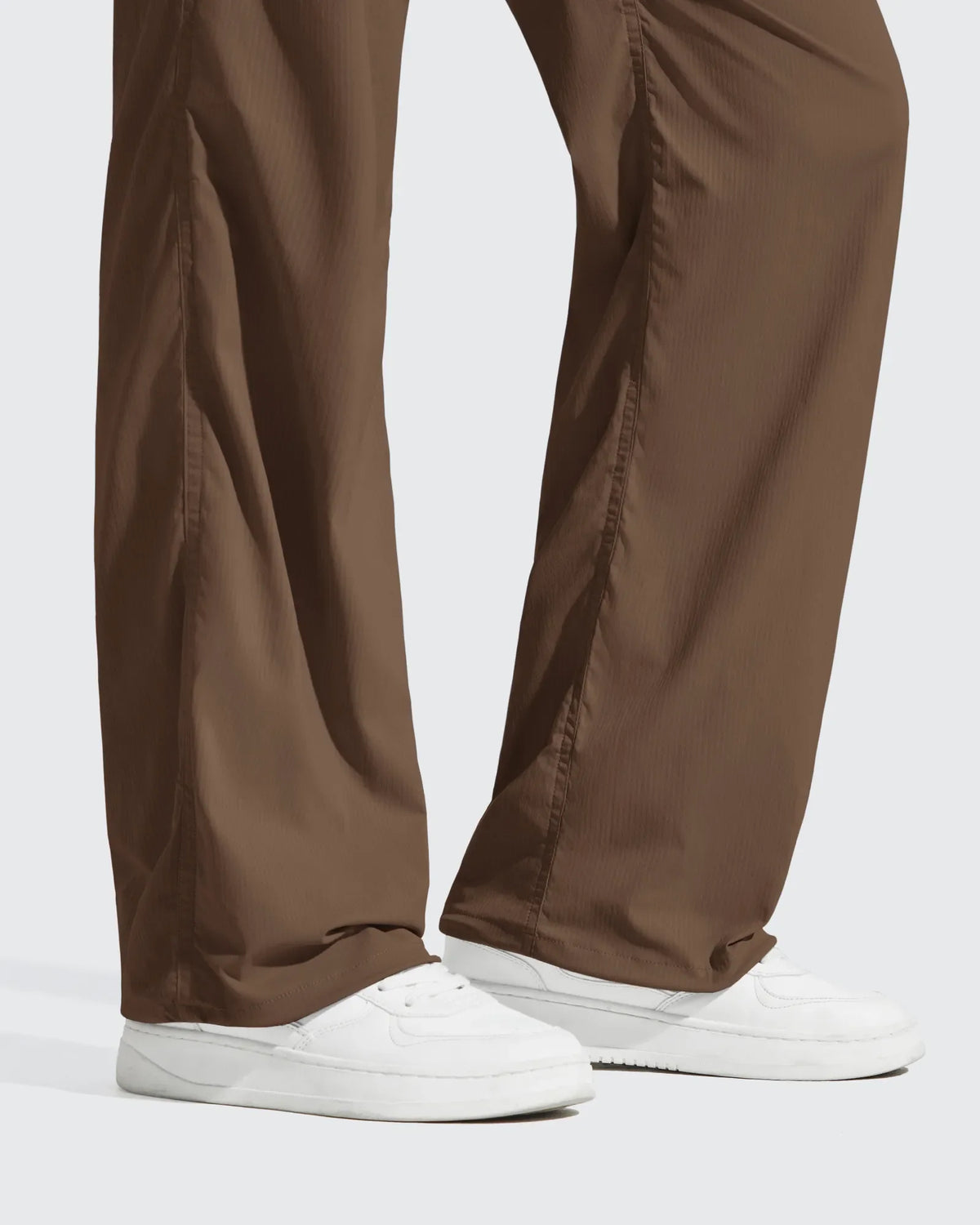 Lightweight Straight Leg Ruched Drawstring Joggers