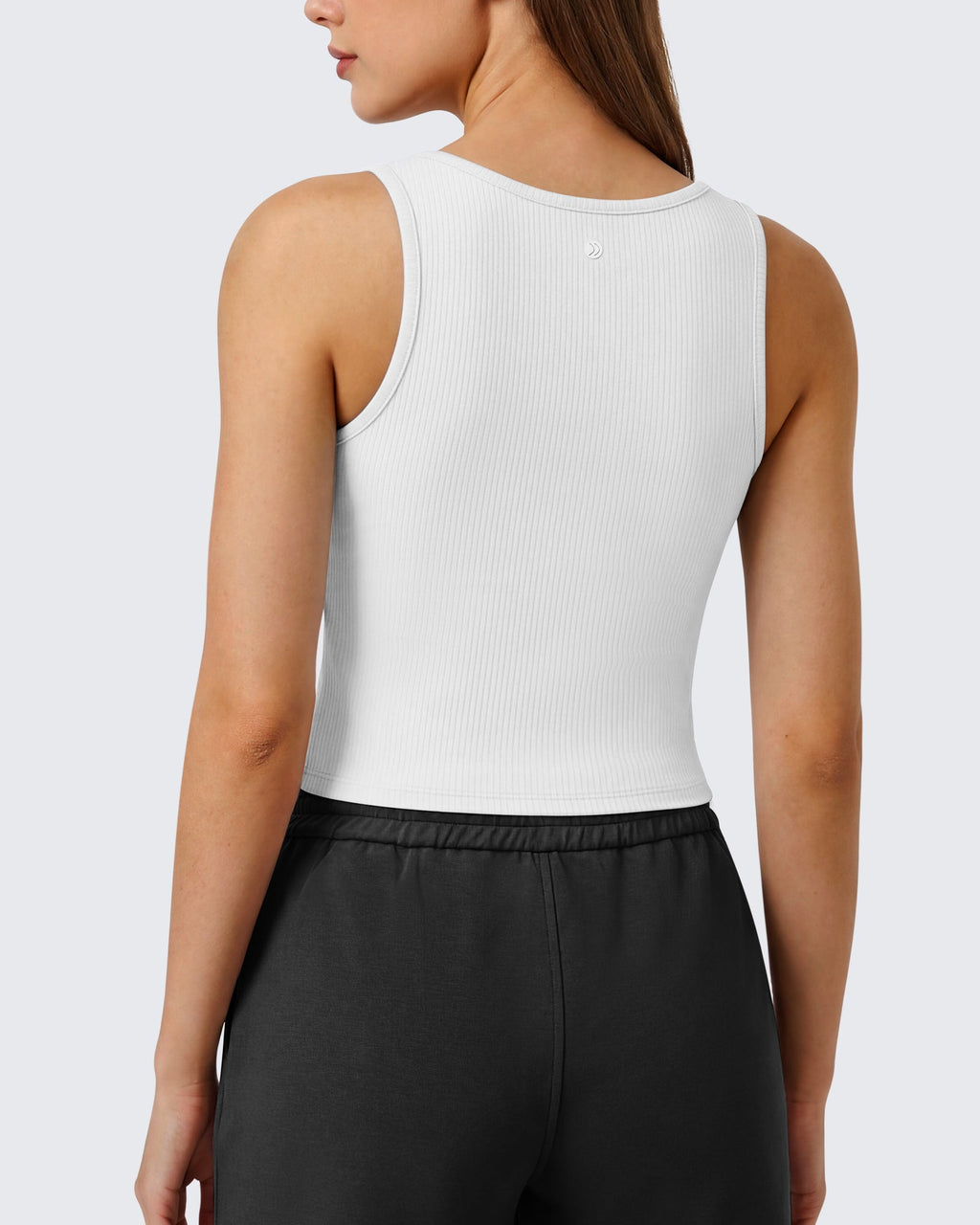 Neck Sleeveless Crop Tops G4Free Ribbed Cropped Henley Tank Top