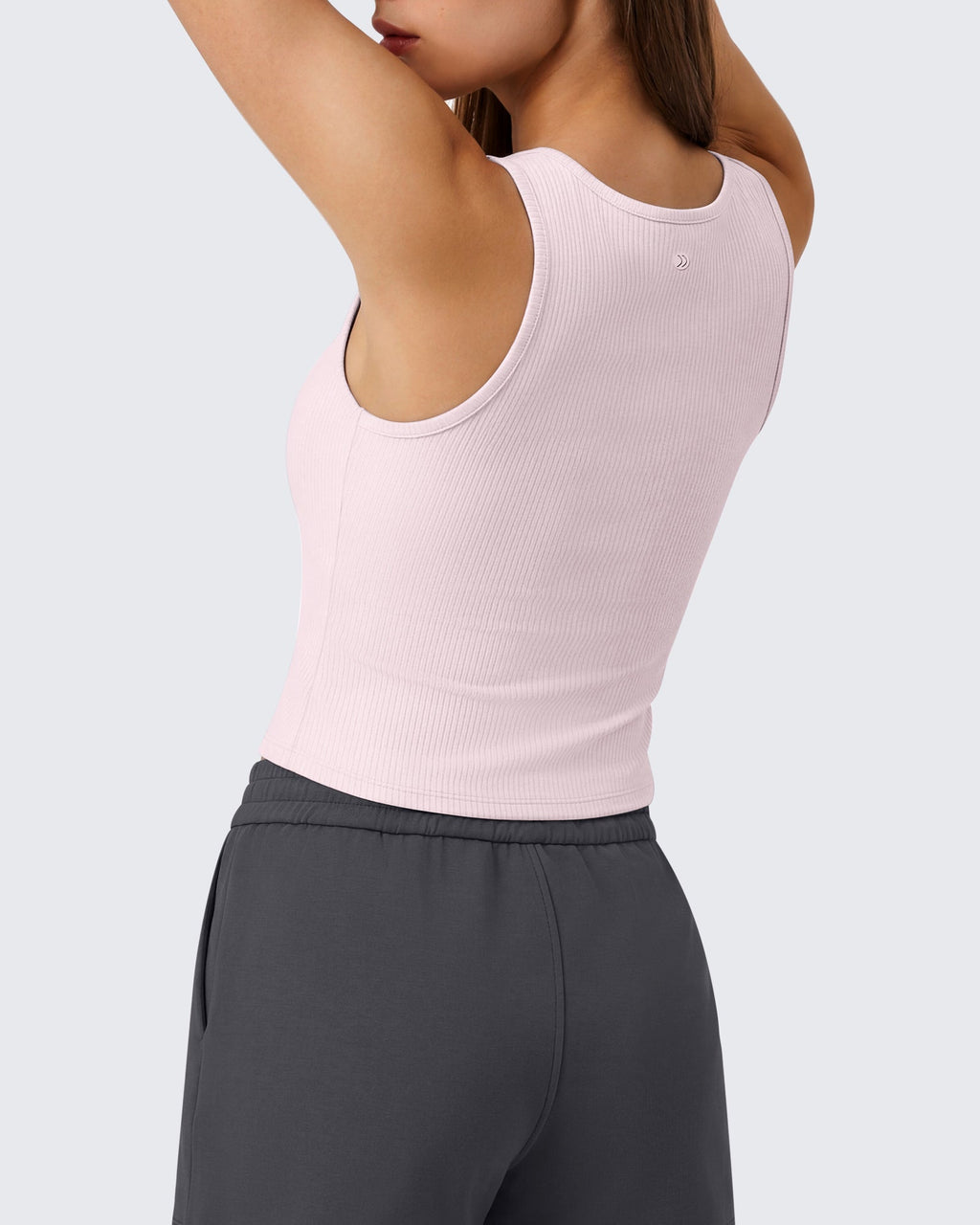 Neck Sleeveless Crop Tops G4Free Ribbed Cropped Henley Tank Top