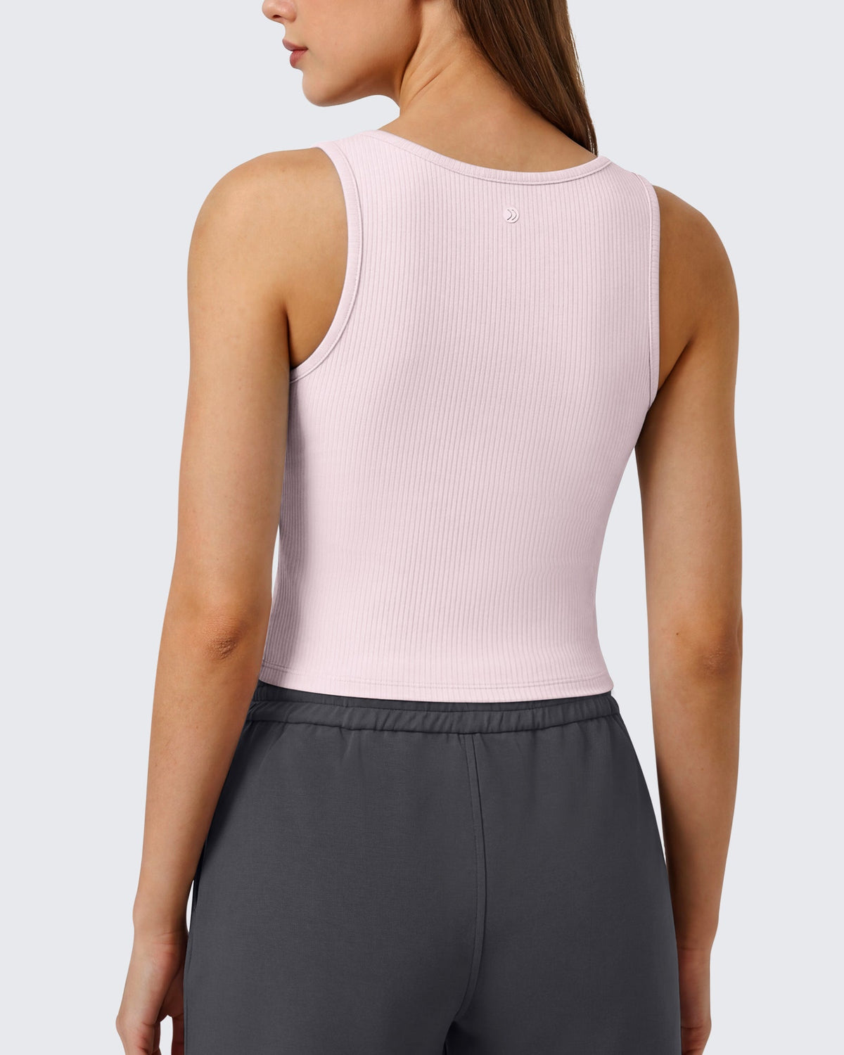 Neck Sleeveless Crop Tops G4Free Ribbed Cropped Henley Tank Top