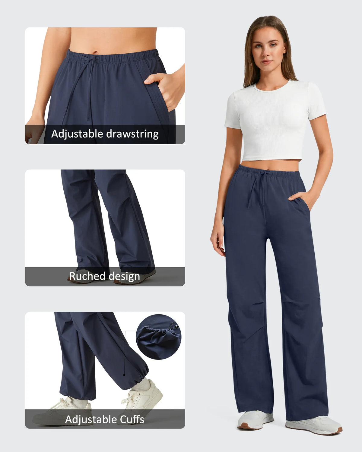 Quick Dry UPF 50+ Water Resistant Hiking Parachute Pants