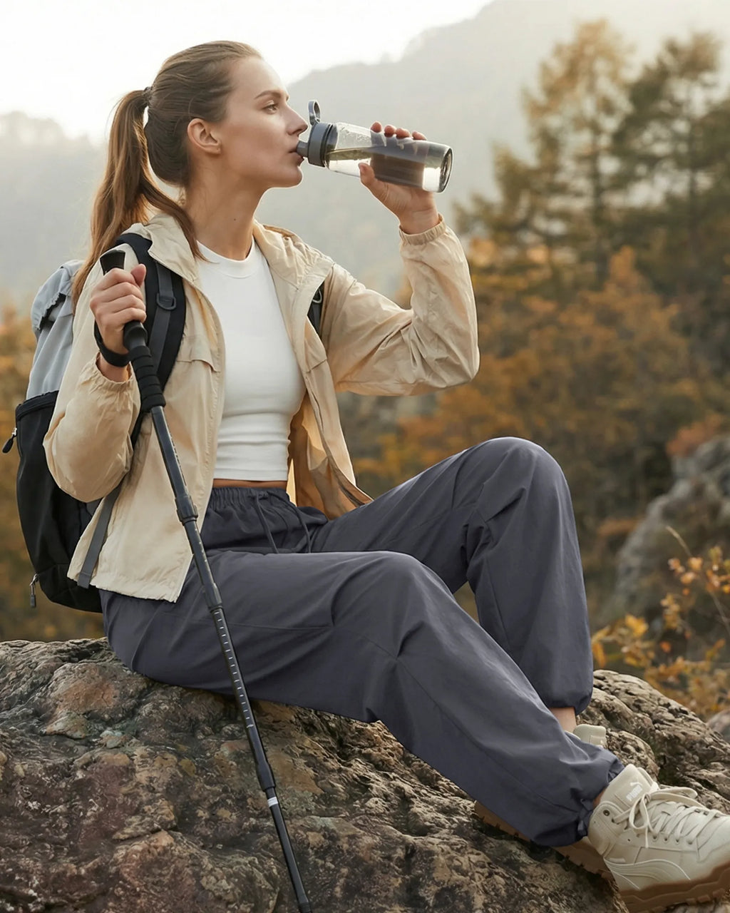Quick Dry UPF 50+ Water Resistant Hiking Parachute Pants