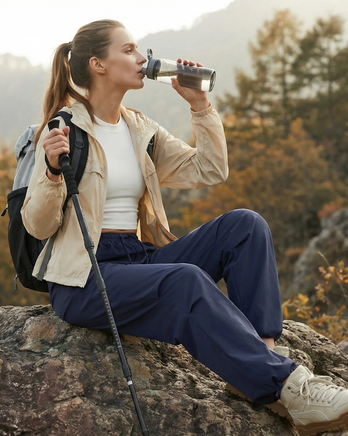 Quick Dry UPF 50+ Water Resistant Hiking Parachute Pants