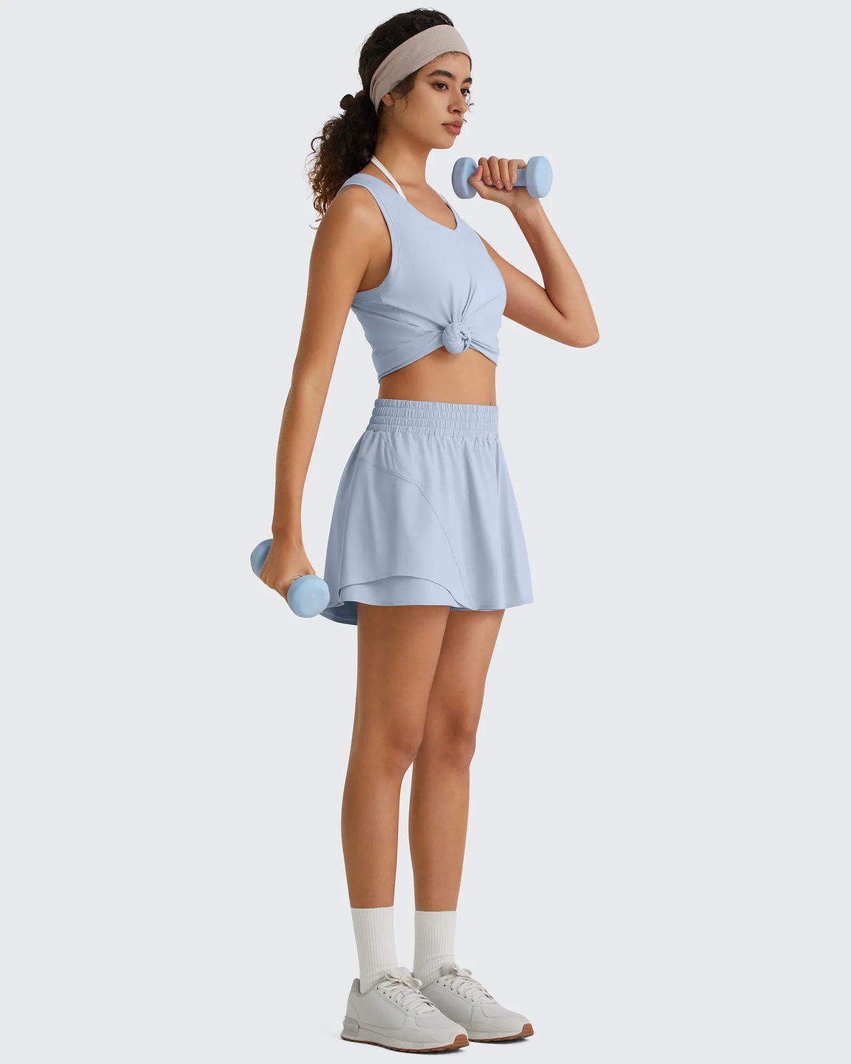 Racerback Hip Length Scoop Neck Muscle Tank Tops