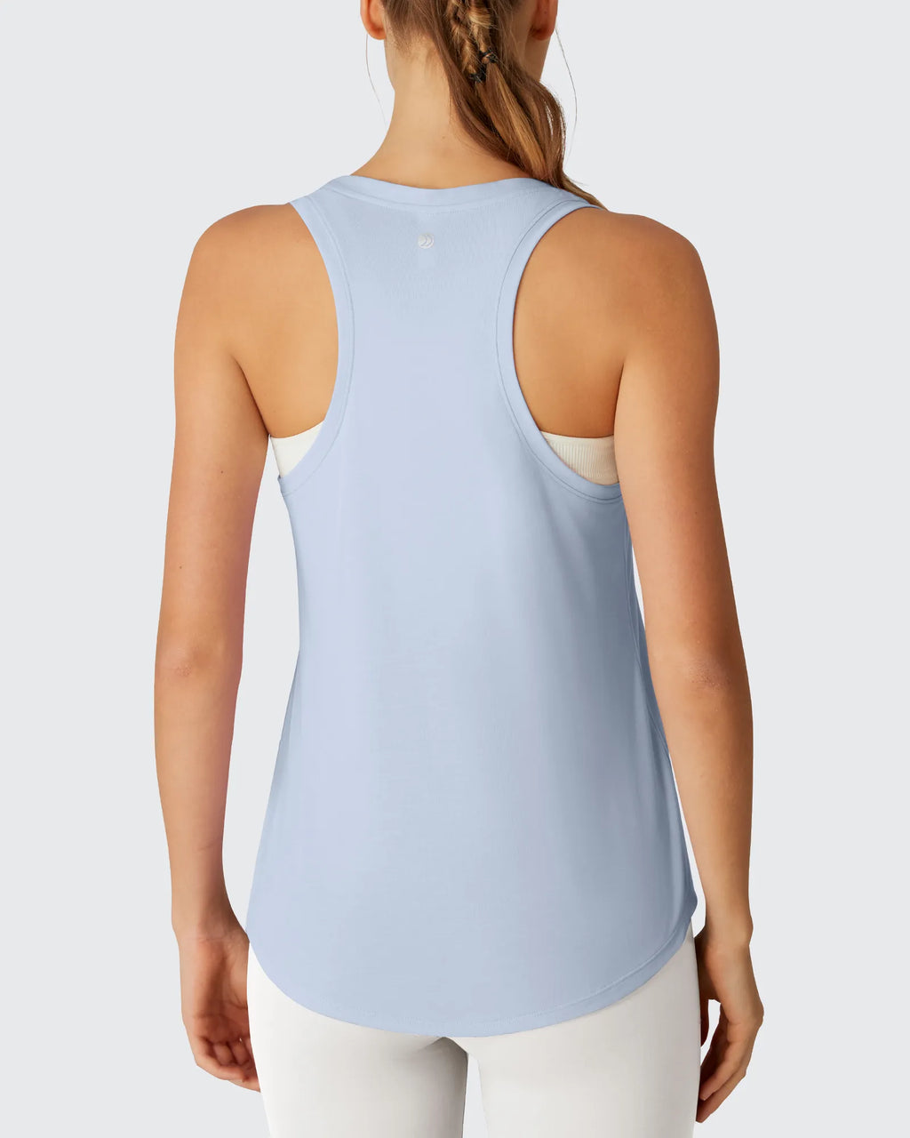 Racerback Hip Length Scoop Neck Muscle Tank Tops