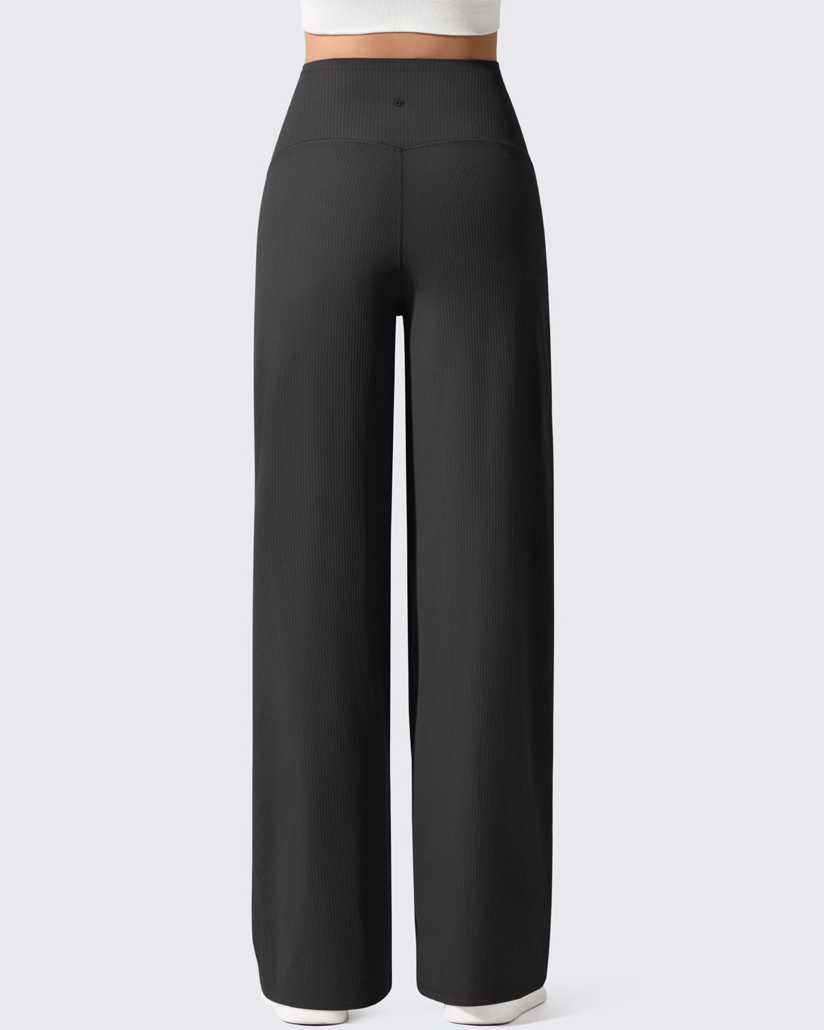 Ribbed Maternity Wide Leg Casual Yoga Pants