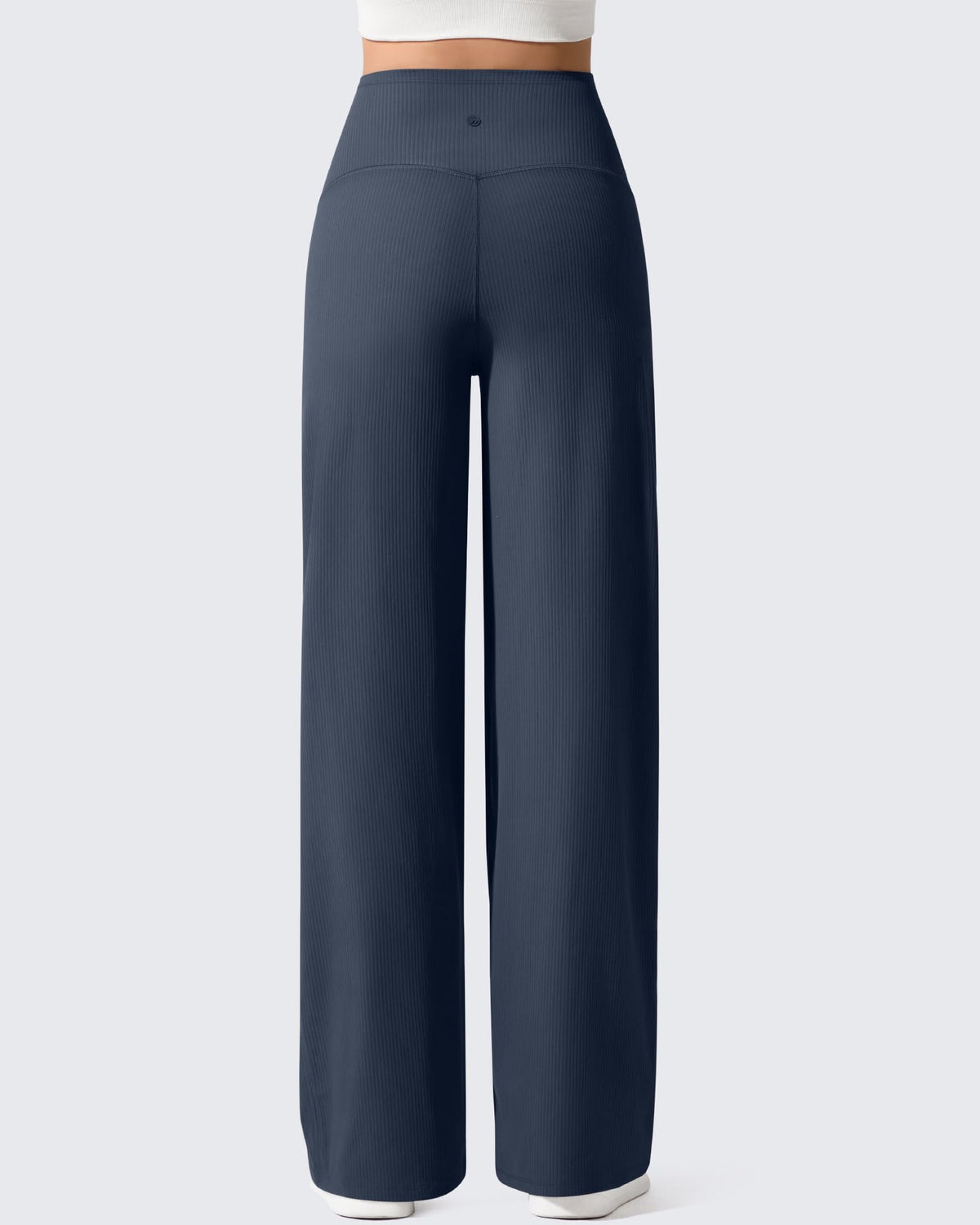 Ribbed Maternity Wide Leg Casual Yoga Pants