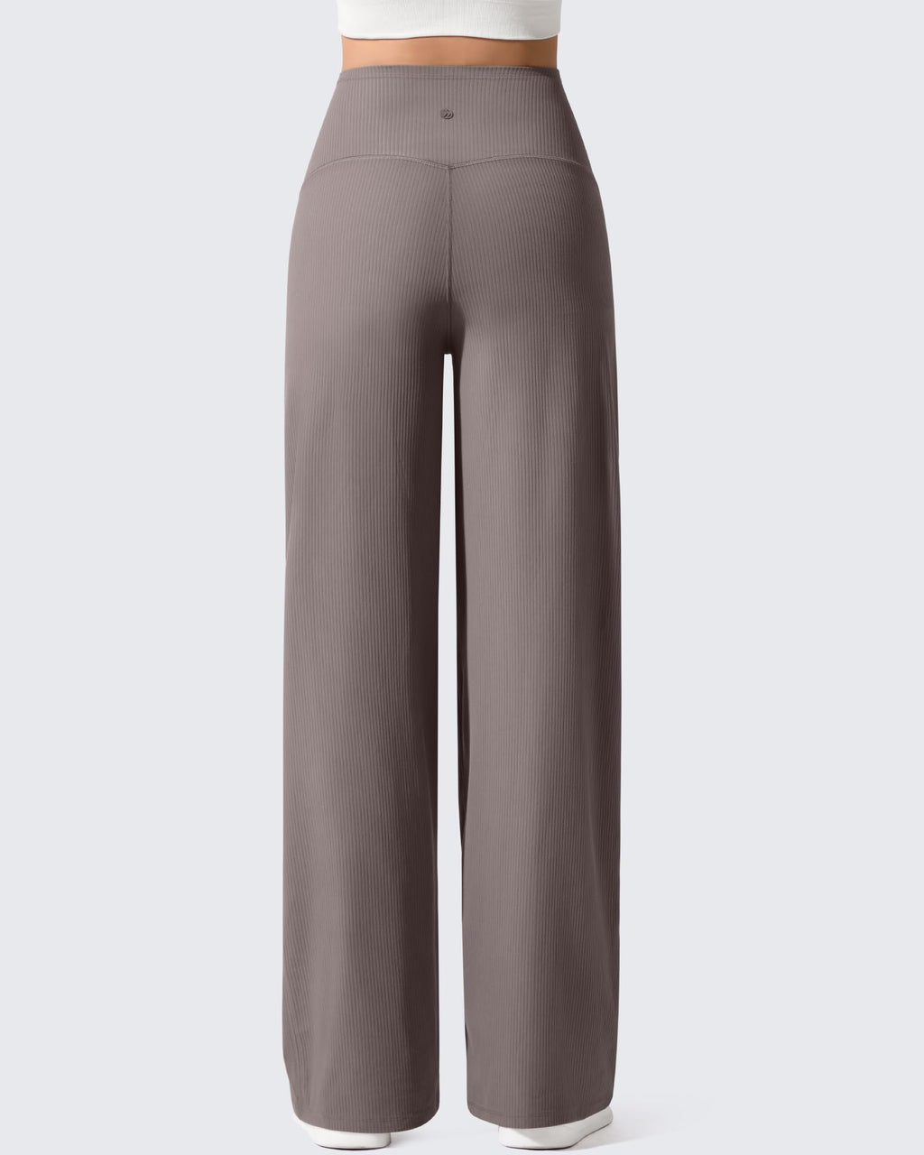 Ribbed Maternity Wide Leg Casual Yoga Pants