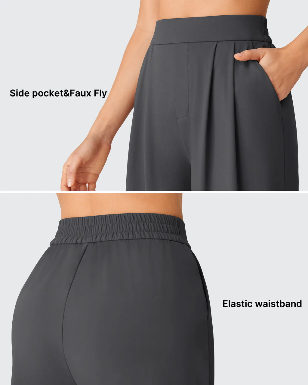 ShiftReady Elastic Waist Wide Leg Capri Pants 18''