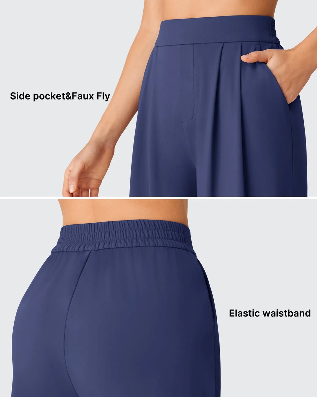 ShiftReady Elastic Waist Wide Leg Capri Pants 18''